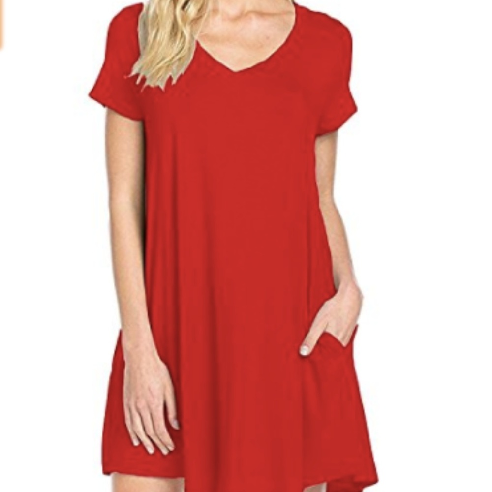 ZERO CITY ✨ Red T-Shirt Dress NWT