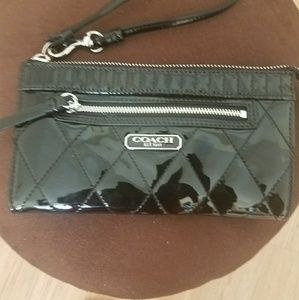 Black Coach Wristlet