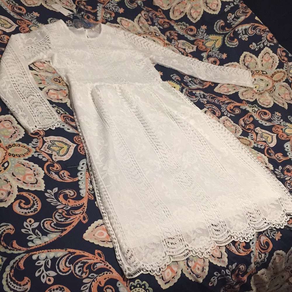 White Lace Dress NWT