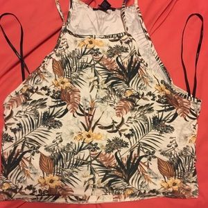 H&M tropical crop top
