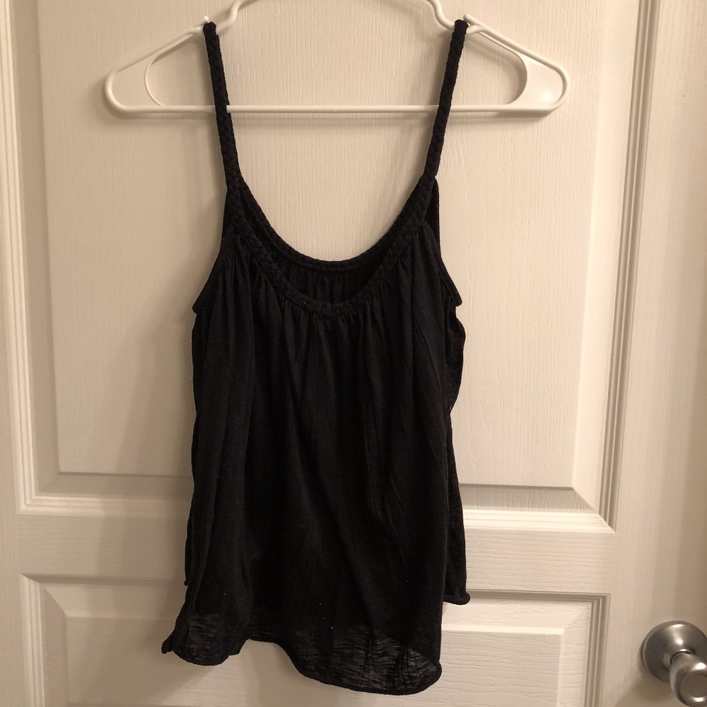 Black braided strap cami
