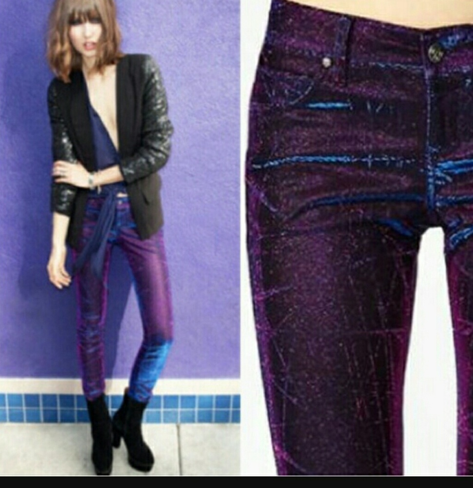 Tripp blue purple glitter jeans