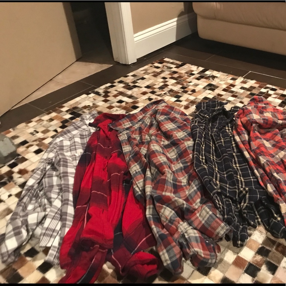 assorted flannels