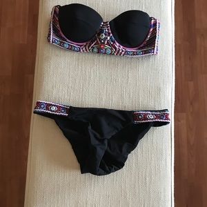 Mara Hoffman Bustier Bikini Set, Sz. S