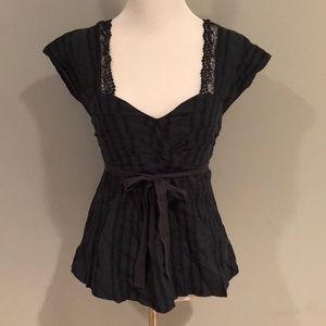 Anthropologie Sweetheart Neckline Blouse