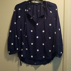 Polka dot blouse