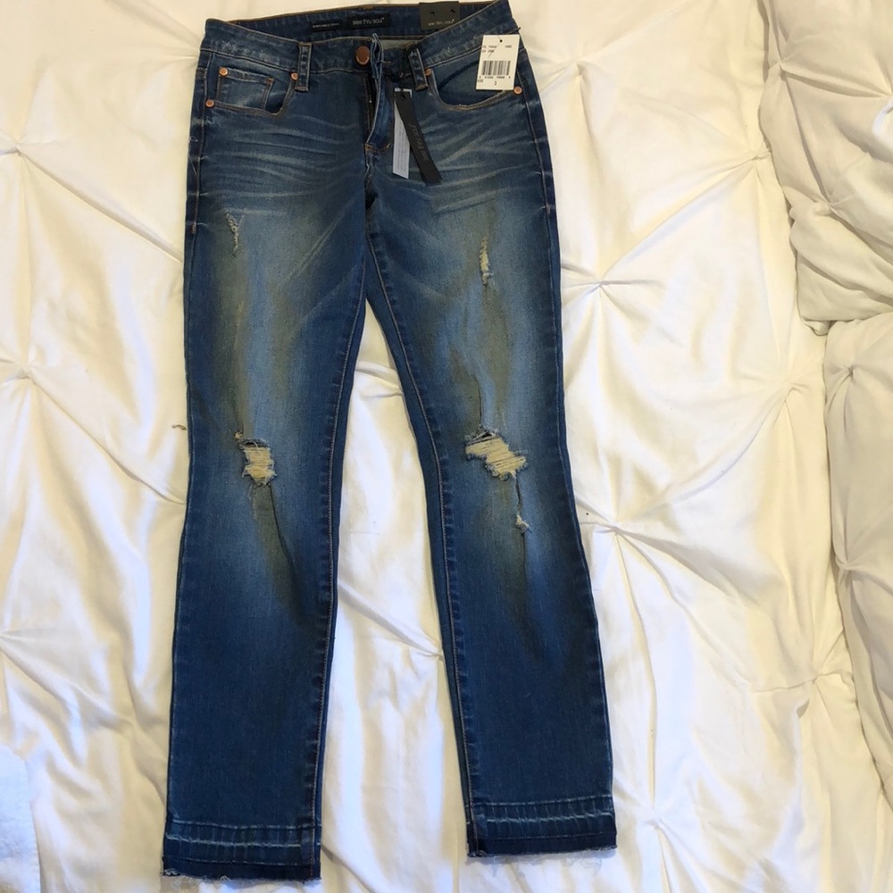 See thru soul jeans