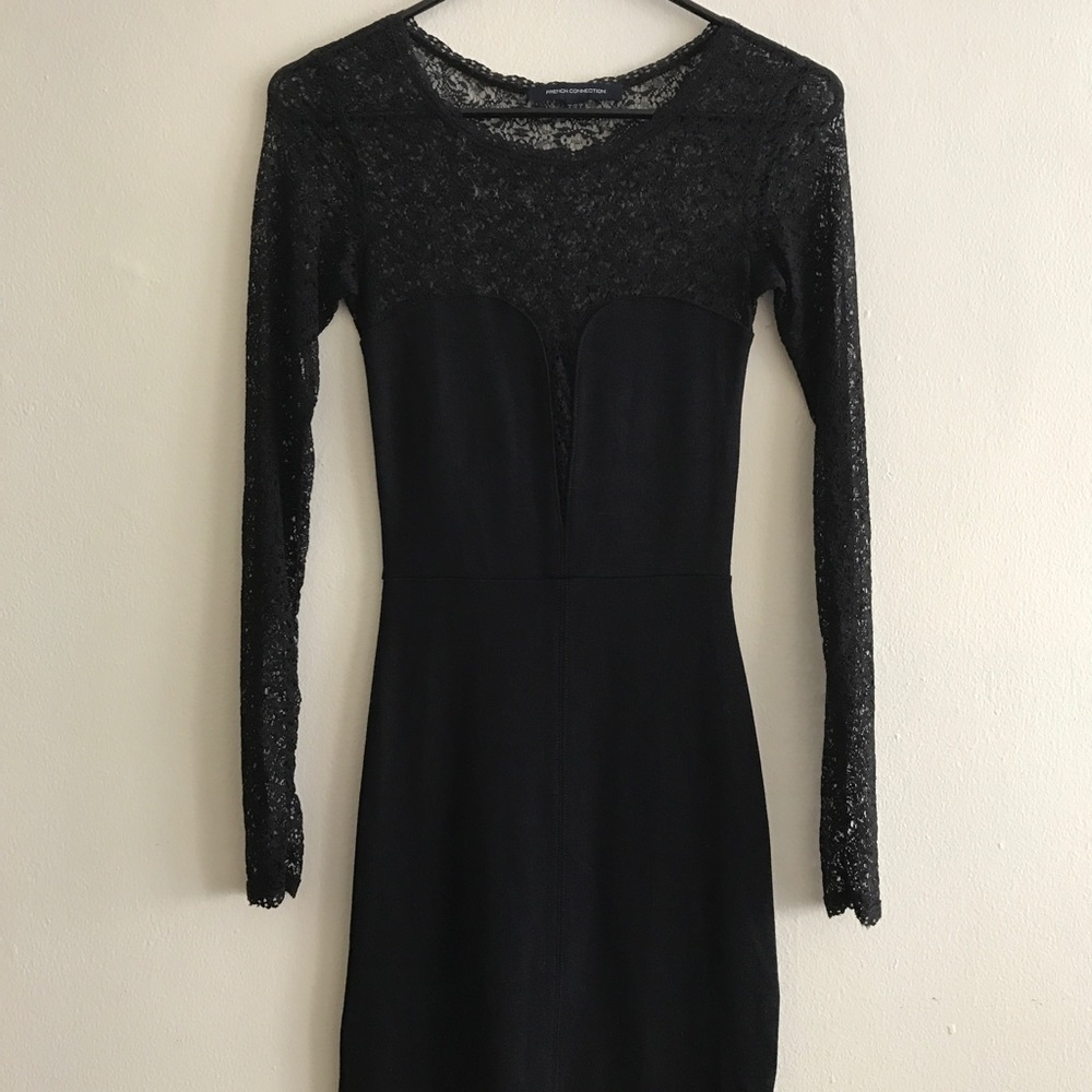 BCBG Lace top mini dress