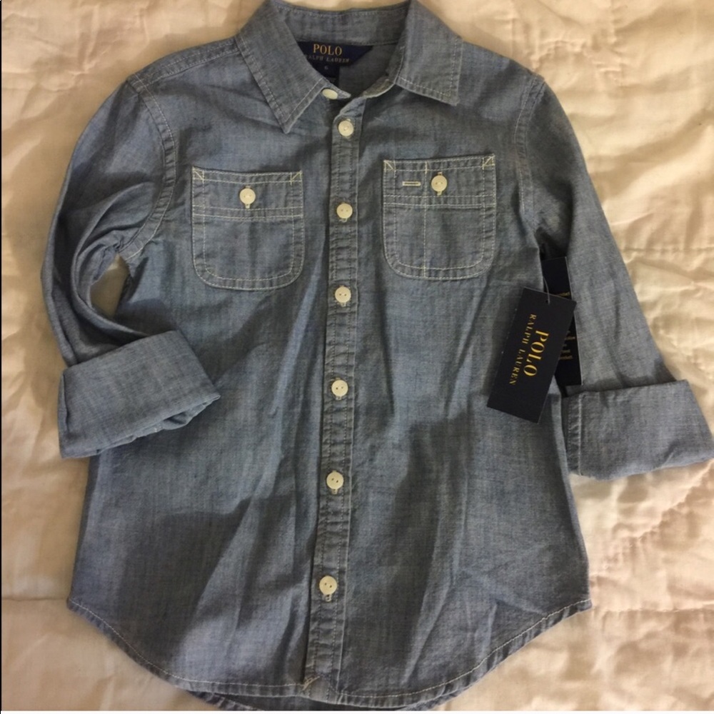 Ralph Lauren Girls Jean Shirt