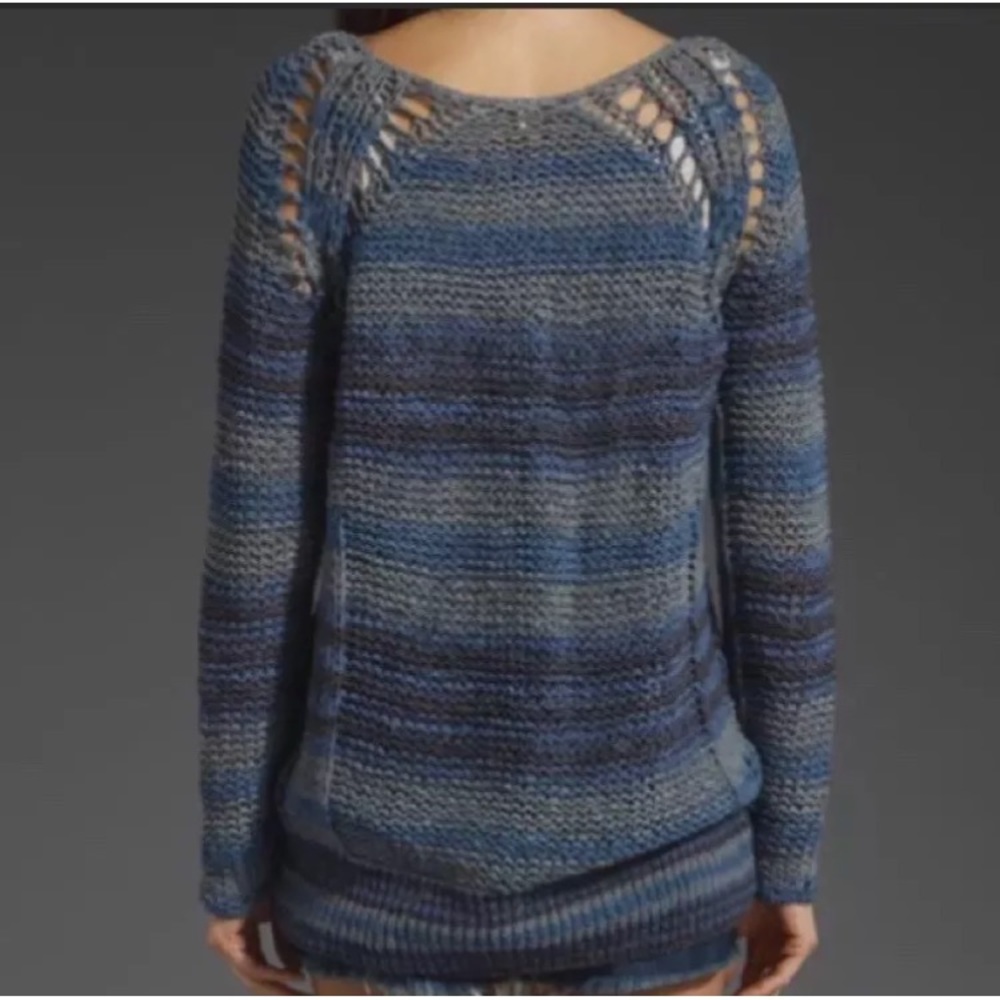 Free People Desert Moon Ribbon Tape Yarn Sweater View 3