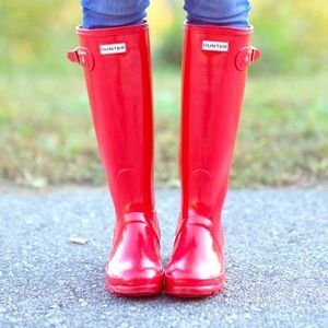 Red Hunter Boots