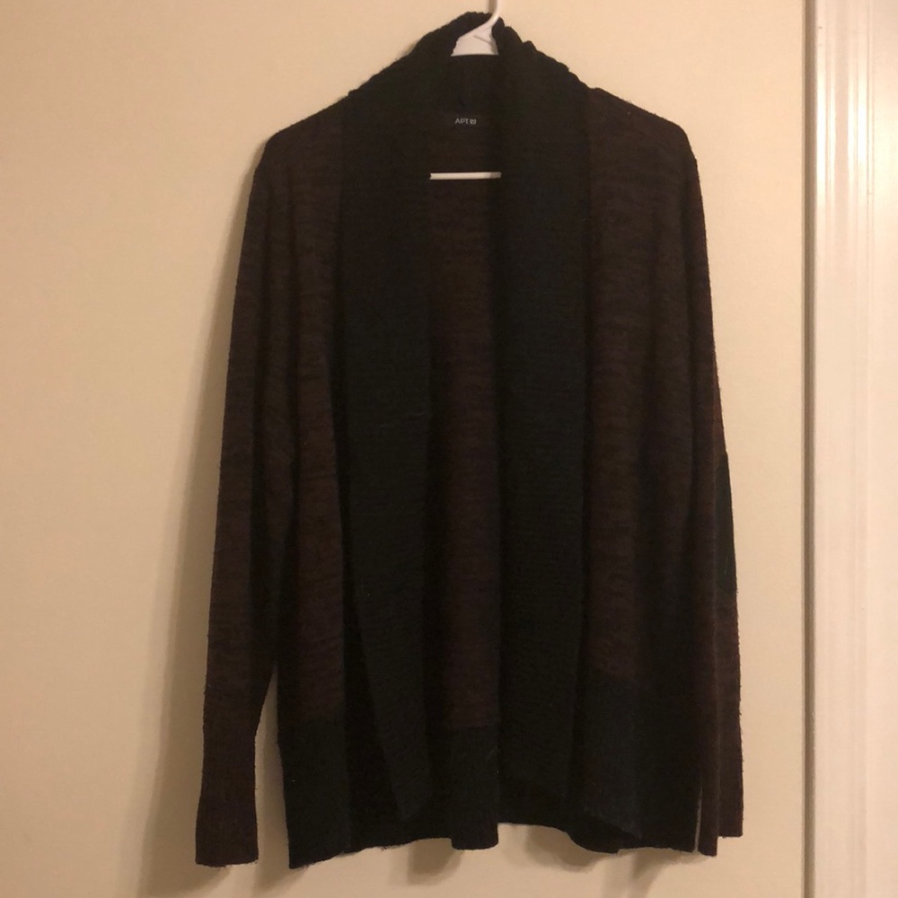 Maroon & black cardigan
