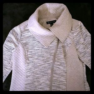 SOLD!!!! INC International Quilt Seam Terry Jacket