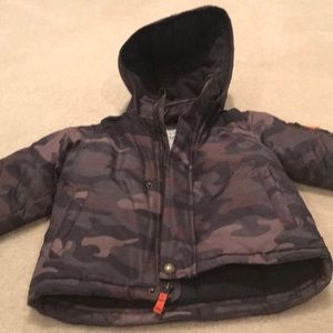 Boys Carters Camo Winter Coat