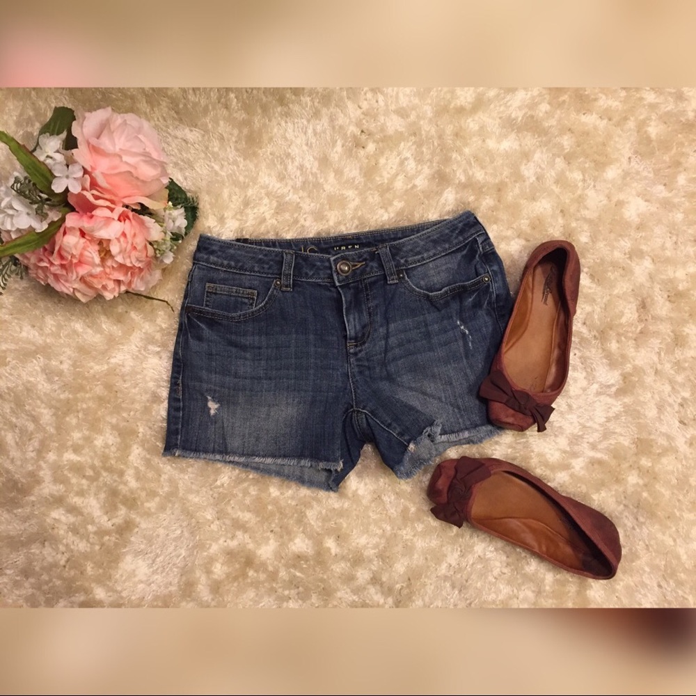 Lauren Conrad Distressed Jean Shorts