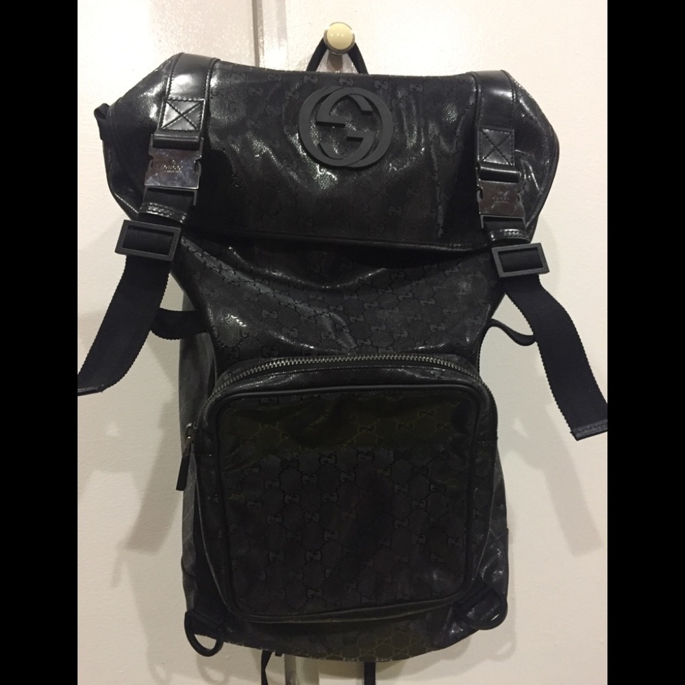 Authentic gucci monogram backpack