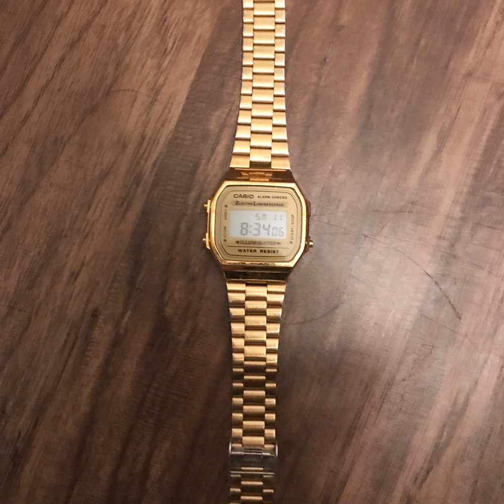 Gold Casio Watch