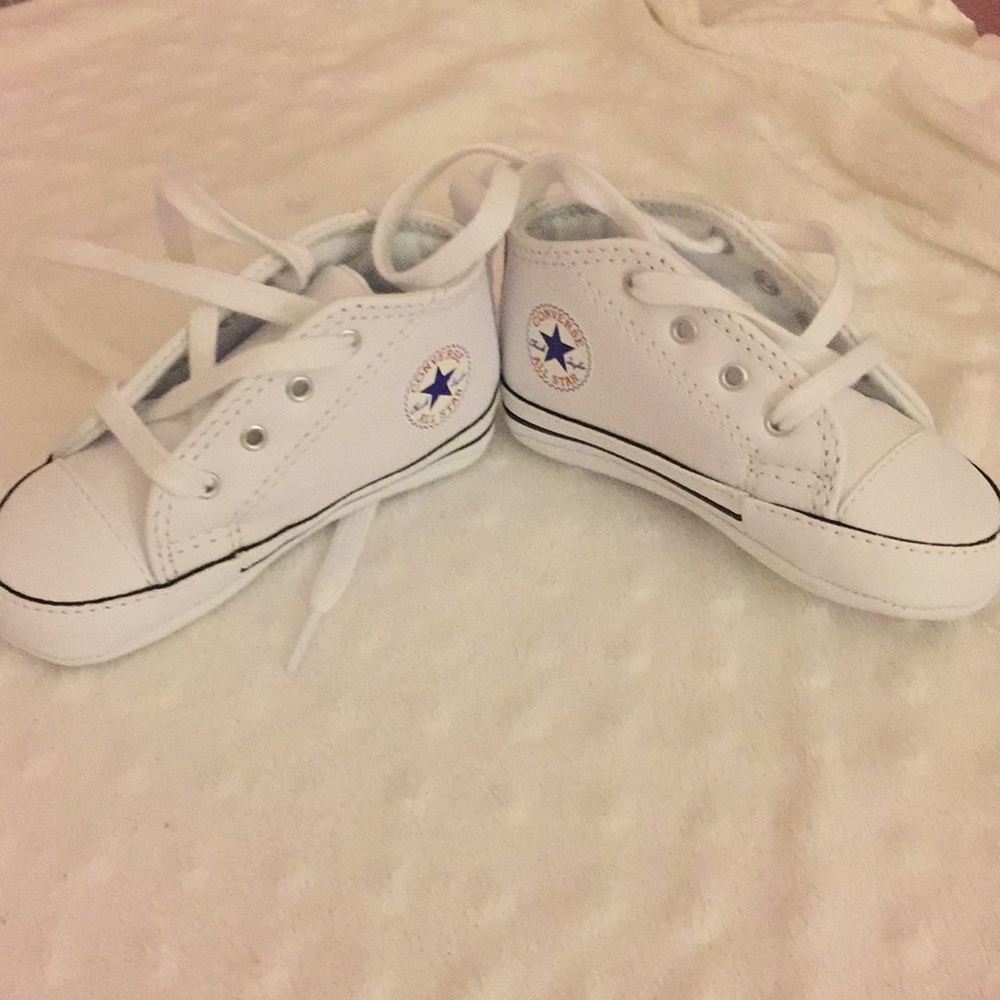 White Converse all stars
