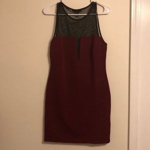 Red cocktail dress