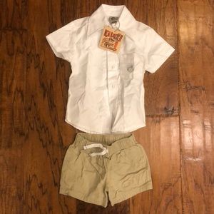 Knuckleheads Little Threads button shirt 6-12 M