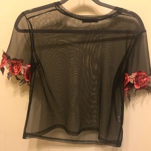 Black Mesh T-Shirt