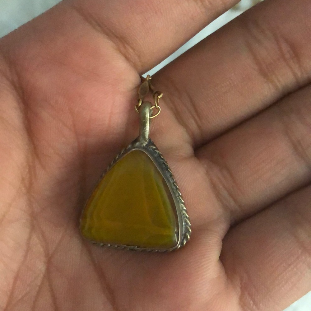 Vintage mustard necklace