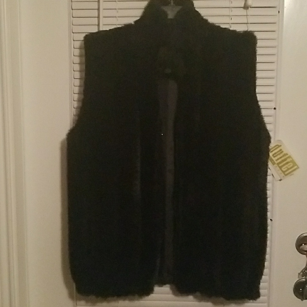 Faux fur vest