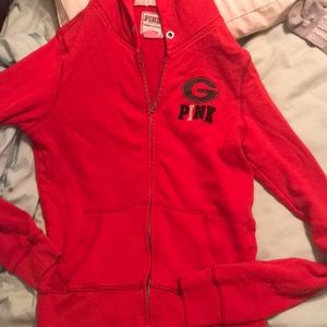 VS pink Georgia bulldog jacket