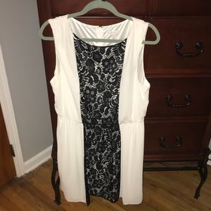 black & white New York and Company dress