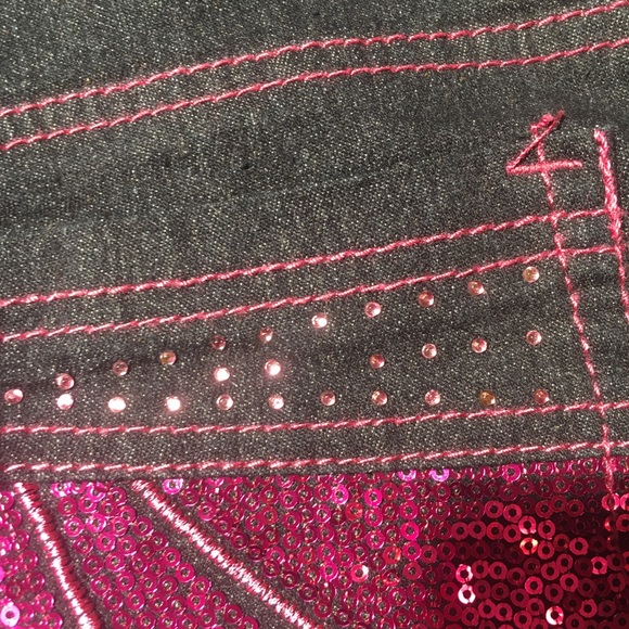Very rare very unique size 3 pink and black jeans - Picture 5 of 8