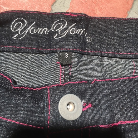 Very rare very unique size 3 pink and black jeans - Picture 6 of 8