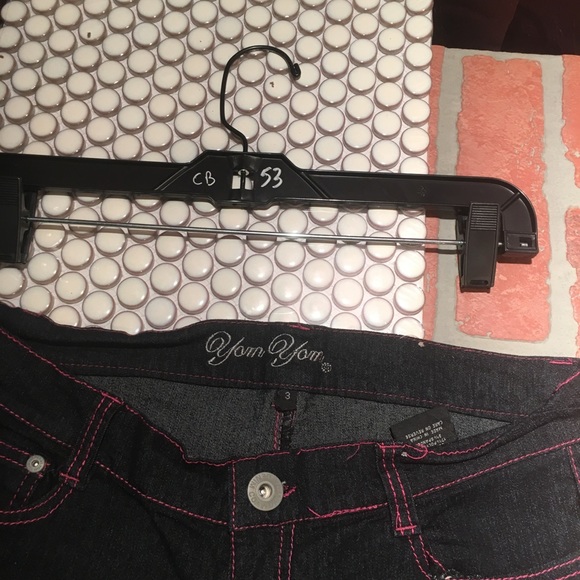 Very rare very unique size 3 pink and black jeans - Picture 7 of 8