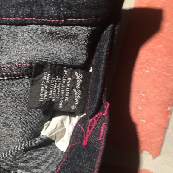 Very rare very unique size 3 pink and black jeans - Picture 8 of 8