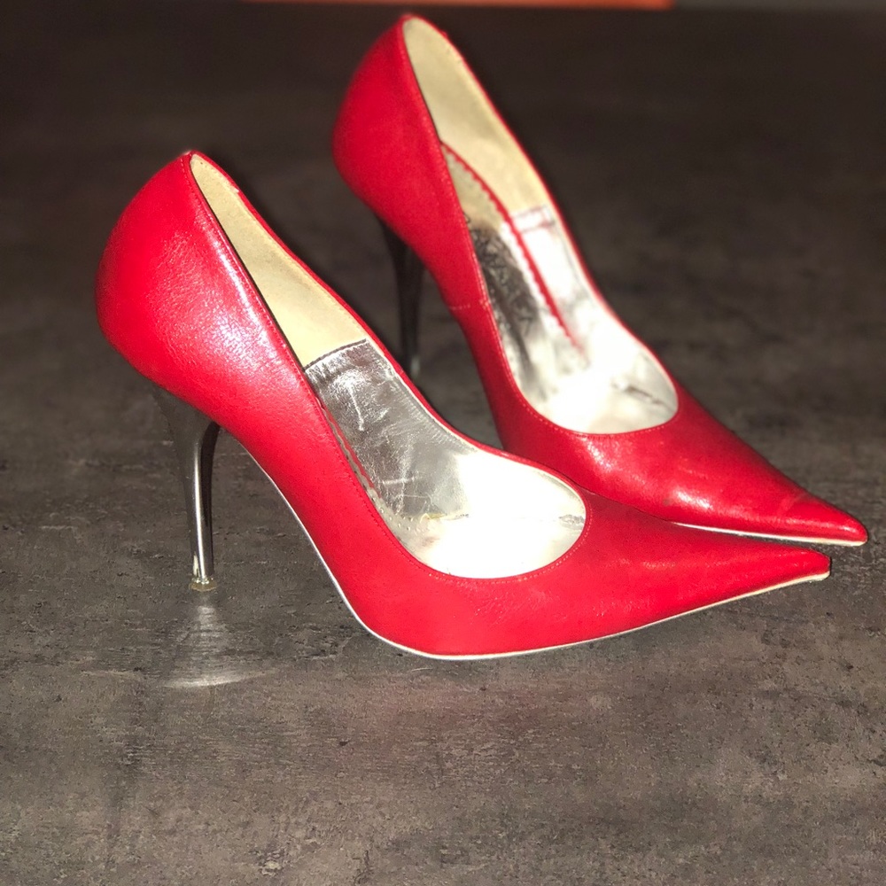 Altramarea Italian shoes red us 5, euro 35
