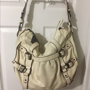 Vince Camuto Cream Leather Handbag