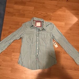 Blue Button Down Shirt NWT Old Navy