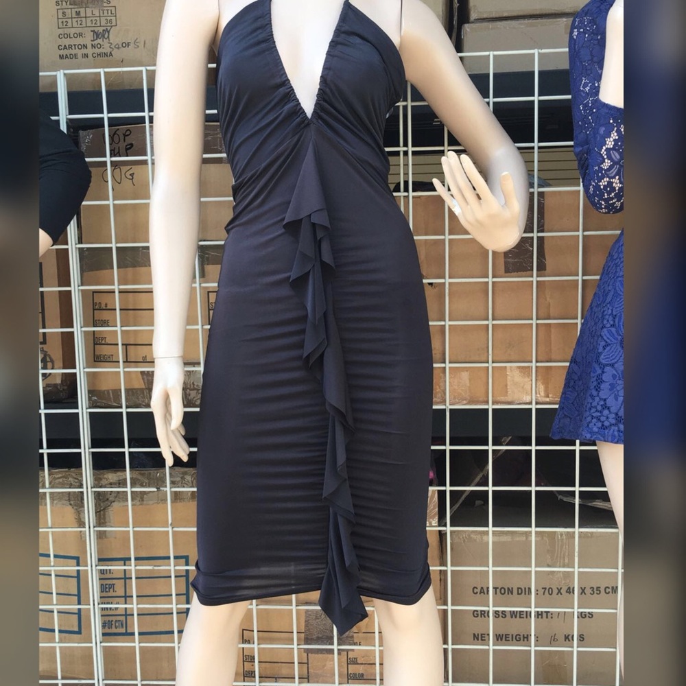 ASOS New Black Ruffle Bodycon, Size S,M,L - Picture 4 of 4