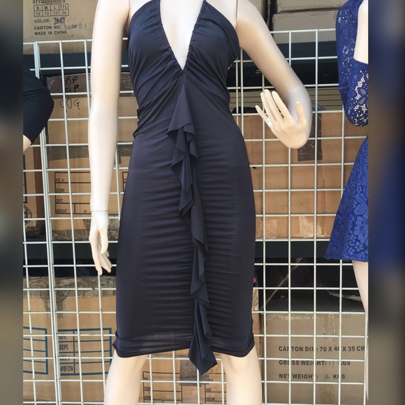 ASOS New Black Ruffle Bodycon, Size S,M,L - Picture 4 of 4