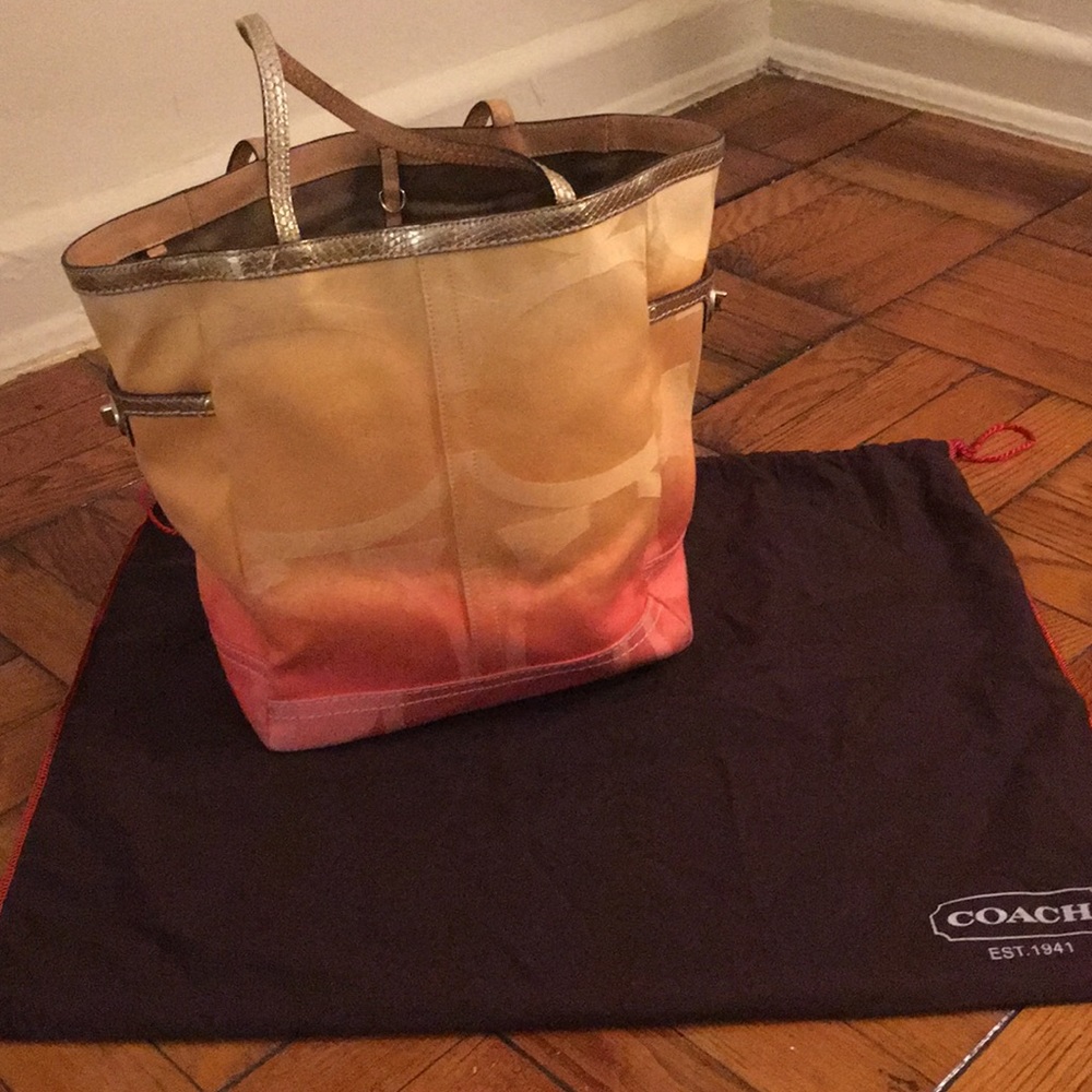 Coach Ombré authentic handbag.