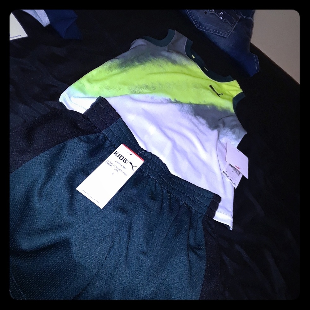 Puma 2 piece shorts tank top