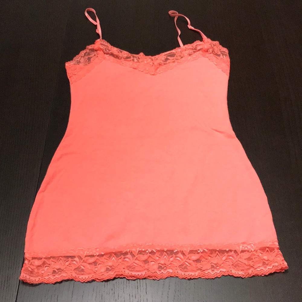 Bozzolo Pink Camisole with Lace - NWOT