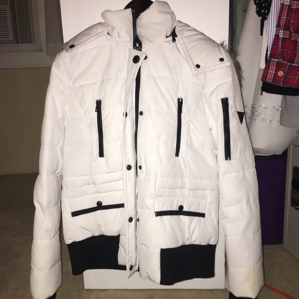 GUESS Large Winter Coat Medium Length