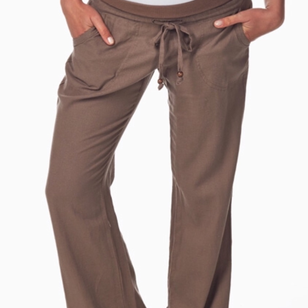 Love Tree Mocha linen pants