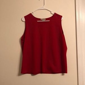 Basic red tank top