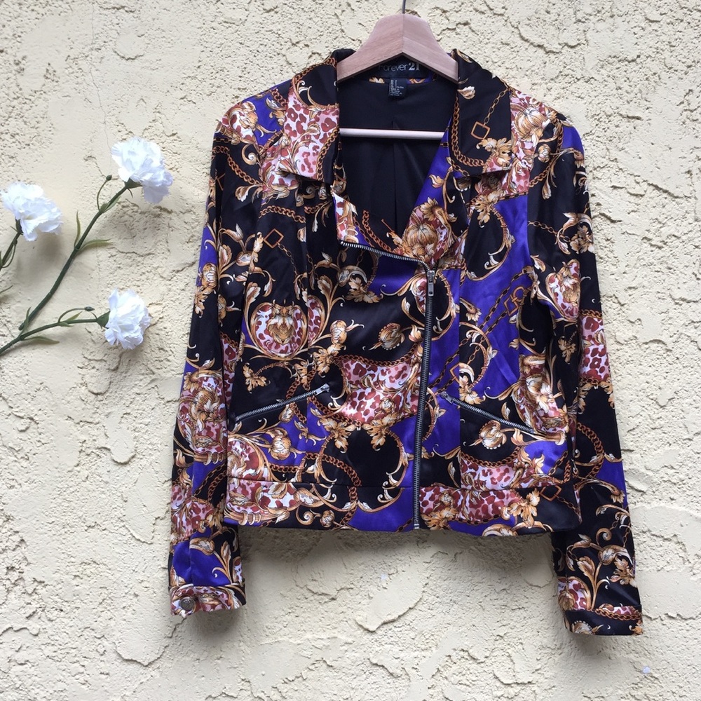 Versace inspired Moto Jacket