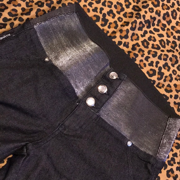 High waisted stretch jeans straight leg size 5 - Picture 3 of 3