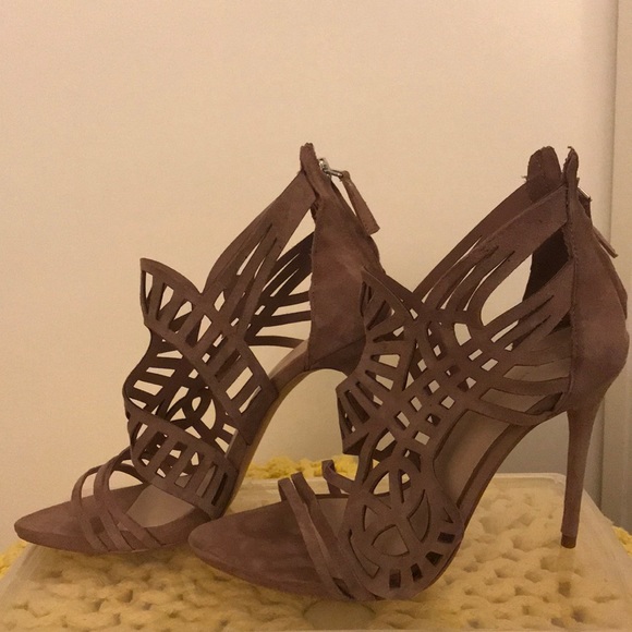 Zara Strappy Laser Cut Heels. Size 38. - Picture 4 of 7