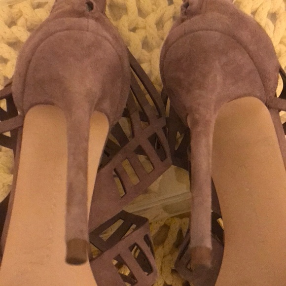 Zara Strappy Laser Cut Heels. Size 38. - Picture 6 of 7