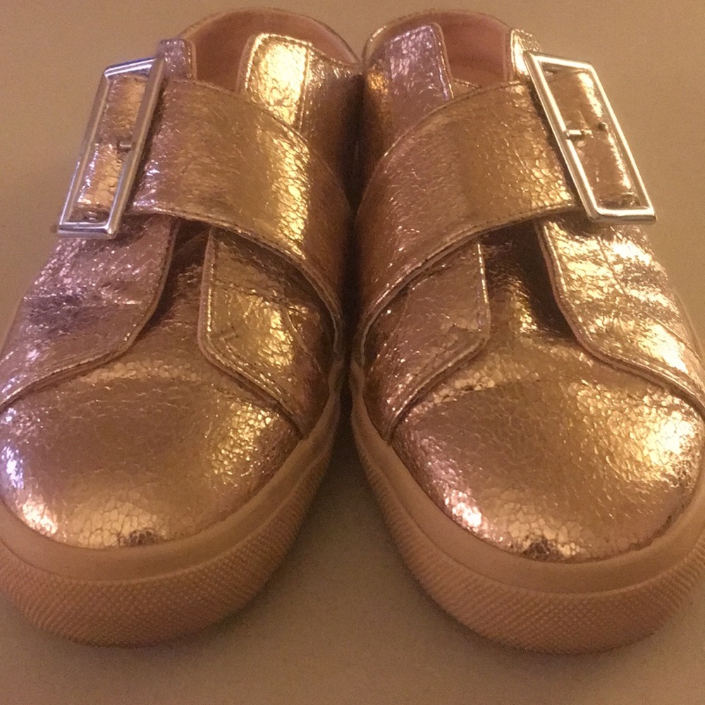 Crushed Metallic Slip-on