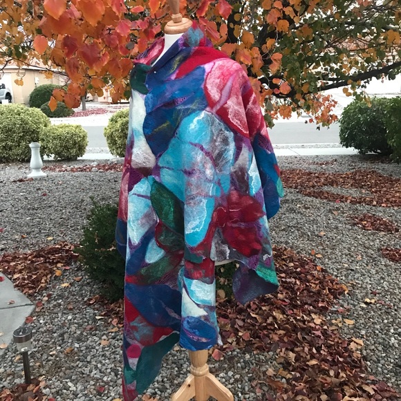 Nuno felting scarf “Bohema” - Picture 2 of 4